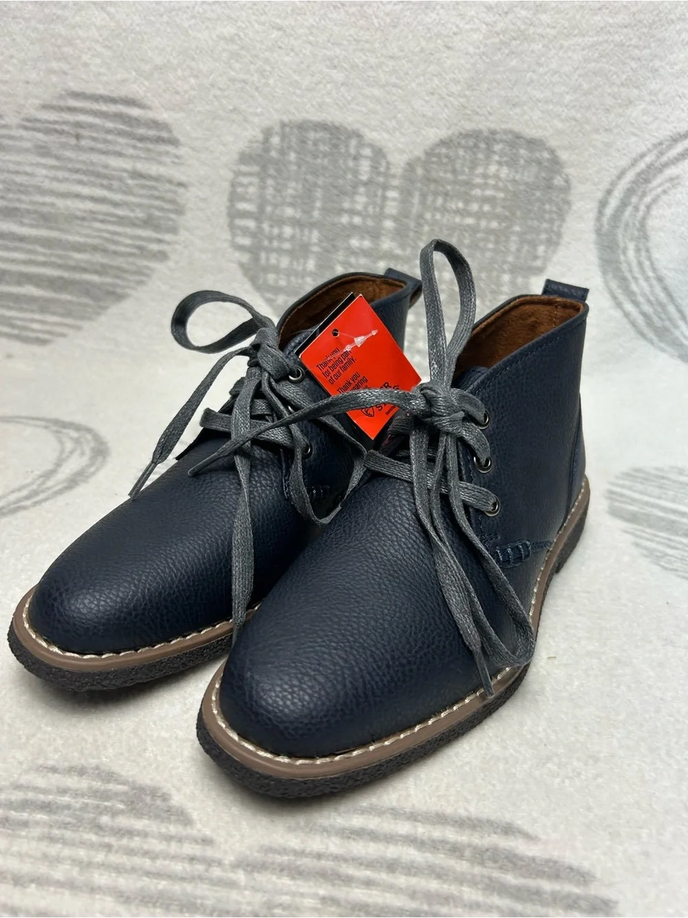 Deer Stags Boys Freeport Jr. Dress Comfort Chukka Boot, Navy, Size: 2 M MSRP $80